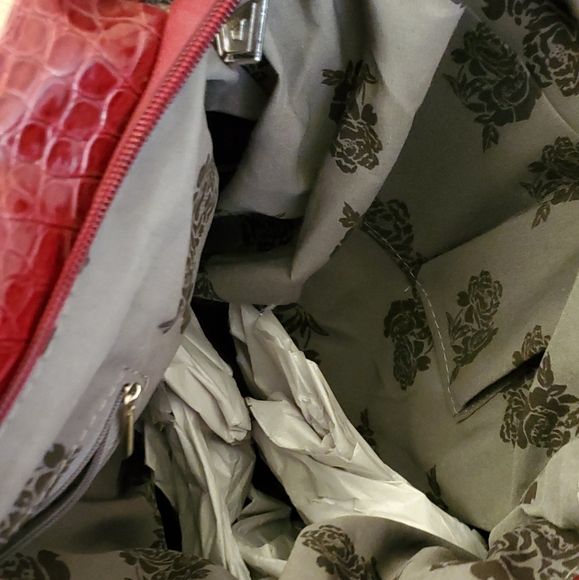 Zebra print with red flower purse bag - Picture 7 of 7